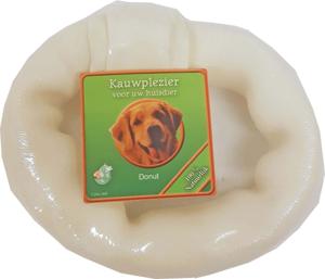Donut wit 16 cm met label - Gebr de boon