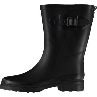 XQ Dames Rubberen Regenlaarzen met Riem Zwart-40