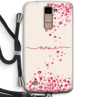 Hartjes en kusjes: LG K10 (2016) Transparant Hoesje met koord