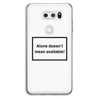 Alone: LG V30 Transparant Hoesje - thumbnail