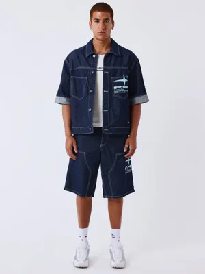 Project X Paris Idea Denim Zomerset Heren Donkerblauw - Maat XXL - Kleur: Donkerblauw | Soccerfanshop