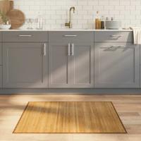 Vloerkleed rechthoekig 80x100 cm bamboe naturel