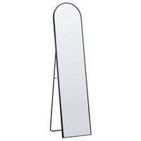 Beliani BAGNOLET - Staande spiegel-Zwart-Aluminium - thumbnail