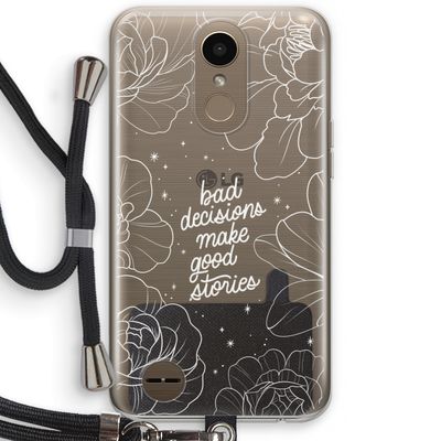 Good stories: LG K10 (2017) Transparant Hoesje met koord