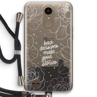 Good stories: LG K10 (2017) Transparant Hoesje met koord