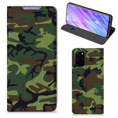 Samsung Galaxy S20 Plus | Hoesje met Magneet | Army Dark