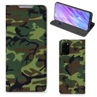 Samsung Galaxy S20 Plus | Hoesje met Magneet | Army Dark