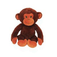 Pluche speelgoed knuffeldier Chimpansee aap van 23 cm   -