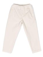 DONDUP KIDS pantalon à taille élastiquée - Blanc