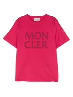 Moncler Enfant t-shirt à logo brodé - Rose - thumbnail