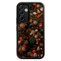 Samsung Galaxy A55 zwarte case - Exotic garden
