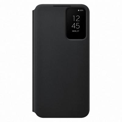SamsungGalaxy S22 Plus Clear View Book Case Telefoonhoesje Zwart