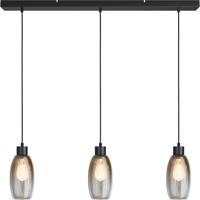 Masterlight Glazen hanglampOlive 3x Ø 12,5cm - zwart - 2431-05-100-3-02-12