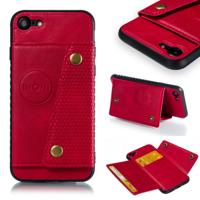 Lederen beschermhoes voor iPhone 8 & 7 (rood)