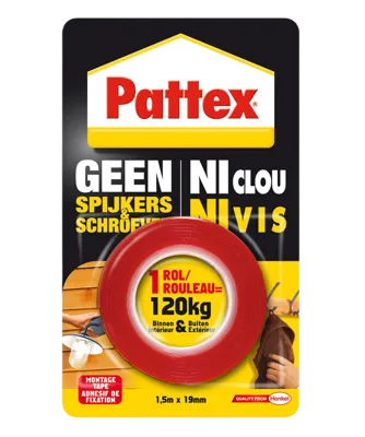 Pattex Montagetape Dubbelzijdig 1,5M