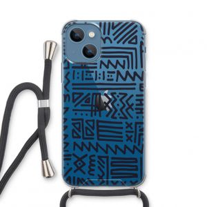 Marrakech print: iPhone 13 mini Transparant Hoesje met koord