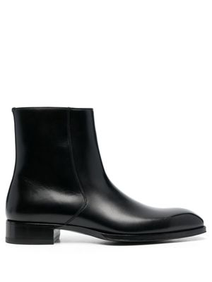 TOM FORD bottines en cuir de veau - Noir