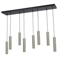 Masterlight Eettafel hanglampRun 8-lichts rvs cilinders - 2381-05-37-130-25-8