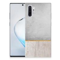 Samsung Galaxy Note 10 Plus | Bumper Hoesje | Wood Concrete