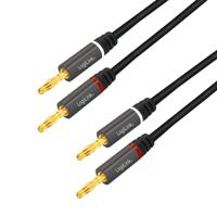 LogiLink CA1211 audio kabel 5 m Banaan 2 x Banaan Zwart - thumbnail