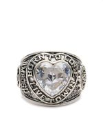 AMBUSH bague Heart Class à design gravé - Argent