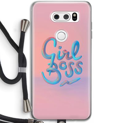 Girl boss: LG V30 Transparant Hoesje met koord