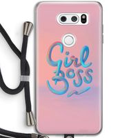 Girl boss: LG V30 Transparant Hoesje met koord