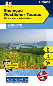 Wandelkaart 51 Outdoorkarte Rheingau Westlicher Taunus | Kümmerly & Fr