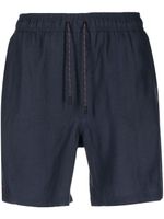 Sease drawstring hemp track shorts - Bleu