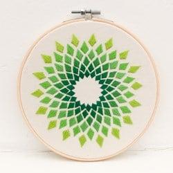 Kaleidoscope Borduurpakket Groen