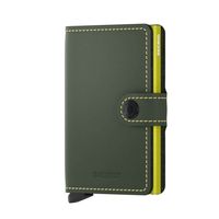 Secrid Mini Wallet Portemonnee Matte Green en Lime - thumbnail