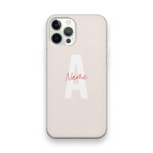 Strawberry Milkshake: iPhone 12 Pro Transparant Hoesje