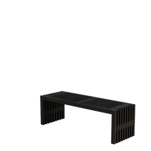 Bank Hout Zwart Rustik 138 CM