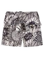 Osklen short volanté à fleurs - Noir