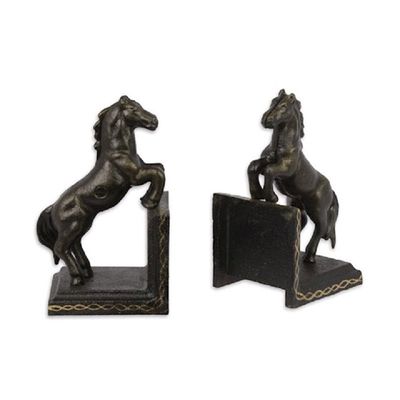 Boekensteunen gietijzer paarden