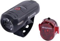 Sigma aura 45 front light + nugget ii led rear light set - stvzo approved