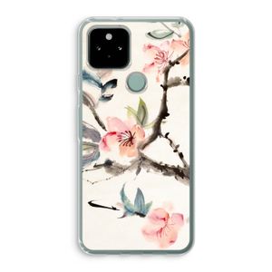 Japanse bloemen: Google Pixel 5 Transparant Hoesje