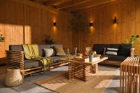 Riverside teak tafel 100x80 cm met glasplaat Tuindeco - Tuindeco