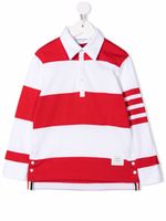 Thom Browne Kids polo à 4 bandes signature - Rouge - thumbnail