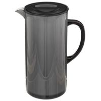 5Five Sapkan/schenkkan karaf - zwart - met deksel - 1950 ml - kunststof 5Five Sapkan/schenkkan karaf - zwart - met deksel - 1950 ml - kunststof