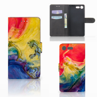 Hoesje Sony Xperia XZ Premium Watercolor Dark - thumbnail