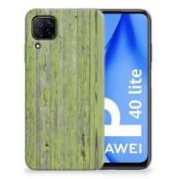 Huawei P40 Lite | Bumper Hoesje | Green Wood