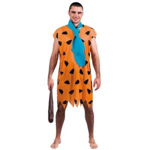verkleedpak Fred heren polyester oranje maat XL