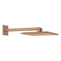 GROHE Rainshower SmartActive 310 Cube Hoofddouche - 31x31cm - 2 straalsoorten - wandarm 43cm - geborsteld warm sunset 26479dl0