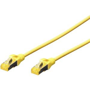 Digitus DK-1644-A-020/Y RJ45 Netwerkkabel, patchkabel CAT 6A S/FTP 2.00 m Geel Halogeenvrij, Verdraaide paren, Snagless, Vlambestendig 1 stuk(s)