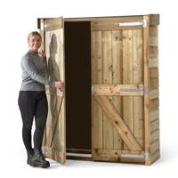 Tuinkast Bart - Tuinberging Dubbel - Berging voor tuin - Opslag kast - Hout