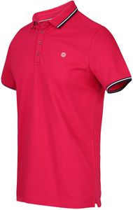 Blue Industry Heren Polo Fuchsia Roze Pique Weving Slim Fit