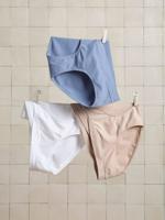 Set met 3 naadloze zwangerschapsshorties van microvezel grijsblauw Set met 3 naadloze zwangerschapsshorties van microvezel grijsblauw