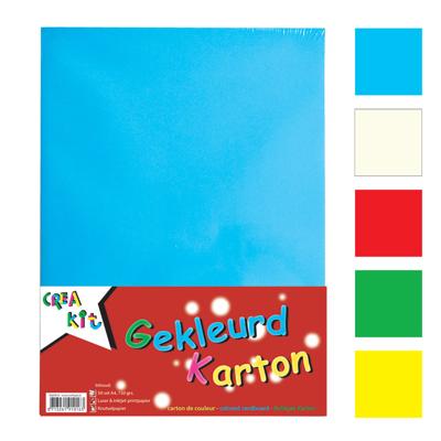 Creakit karton A4 gekleurd 50 vel 150gr