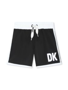 Dkny Kids short de bain à logo imprimé - Noir